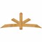 Ekena Millwork Alberta Rough Sawn Timber Gable Bracket, Western Red Cedar, 84"W x 31"H x 2"D x 6"F, 9/12 Pitch GBW084X31X0206ALB00RWR - alternate 1
